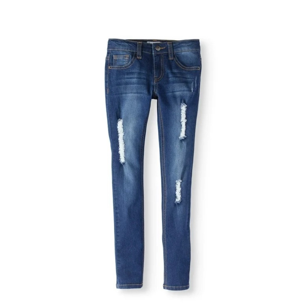 647 - Revol Jeans NWT Distressed Skinny Blue Jeans, Size 13